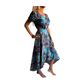 Vestido indio estampado de seda