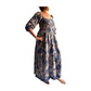 Vestido indio estampado de seda