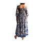 Vestido indio estampado de seda