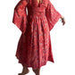 Vestido indio estampado de seda