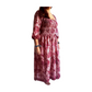 Vestido indio estampado de seda