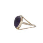 Anillo de plata ovalado con amatista