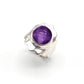 Anillo de Plata con amatista