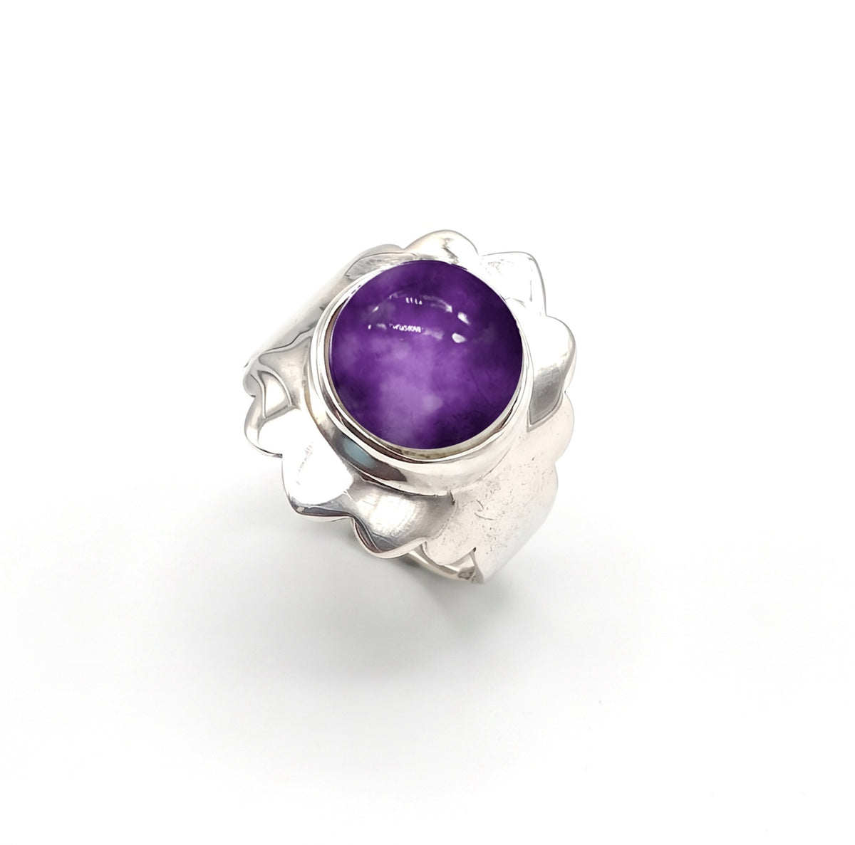 Anillo de Plata con amatista
