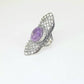Anillo de plata con amatista