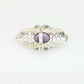 Anillo de plata con amatista