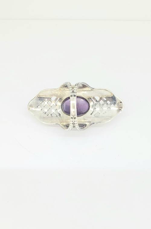 Anillo de plata con amatista
