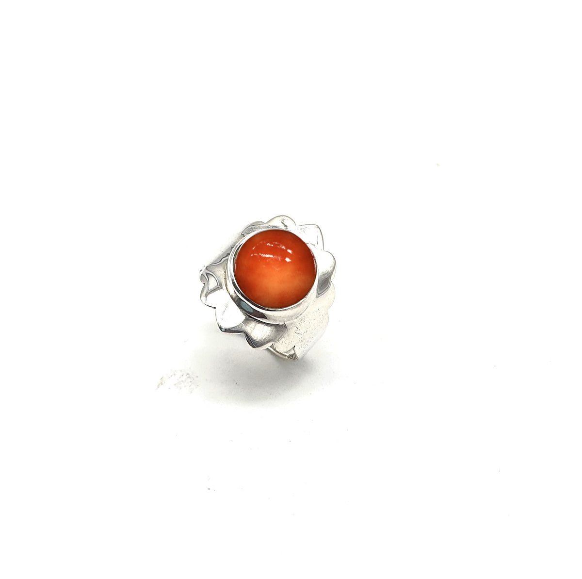 Anillo de Plata de la India con cornalina