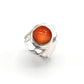 Anillo de Plata de la India con cornalina