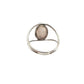 Anillo de plata con cuarzo rosa