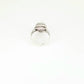 Anillo de plata con cuarzo rosa