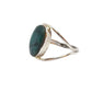Anillo de plata de la India con esmeralda