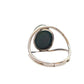 Anillo de plata de la India con esmeralda