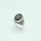 Anillo de plata de la India con labradorita