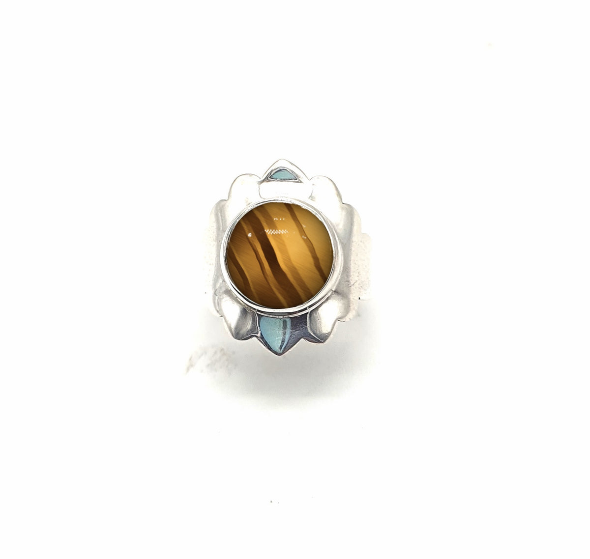 Anillo de Plata con ojo de tigre