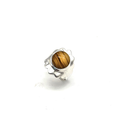 Anillo de Plata con ojo de tigre