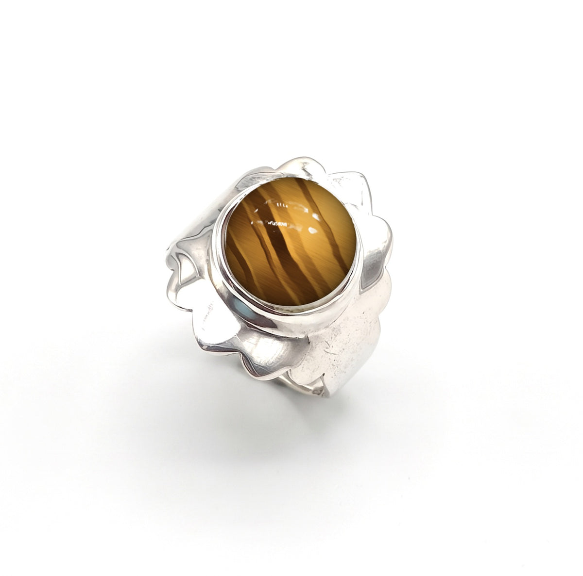 Anillo de Plata con ojo de tigre