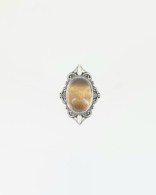 Anillo de Plata de la India con ojo de tigre