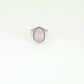 Anillo de plata con cuarzo rosa