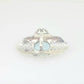 Anillo de plata con calcedonia