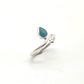 Anillo de Plata ajustable con turquesa