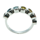 Anillo de plata con minerales 7 chakras