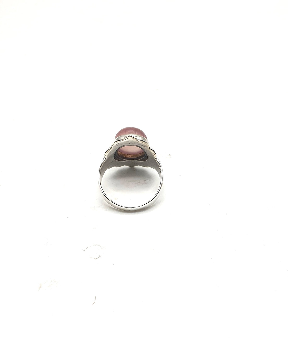 Anillo de Plata con cuarzo rosa