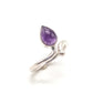 Anillo de Plata ajustable con amatista