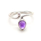 Anillo de Plata ajustable con amatista
