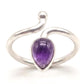 Anillo de Plata ajustable con amatista
