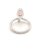 Anillo de Plata ajustable con cuarzo rosa