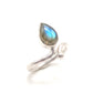 Anillo de Plata ajustable con labradorita
