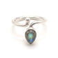 Anillo de Plata ajustable con labradorita