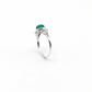 Anillo de Plata de la India con malaquita