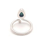 Anillo de Plata ajustable con malaquita