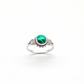 Anillo de Plata de la India con malaquita