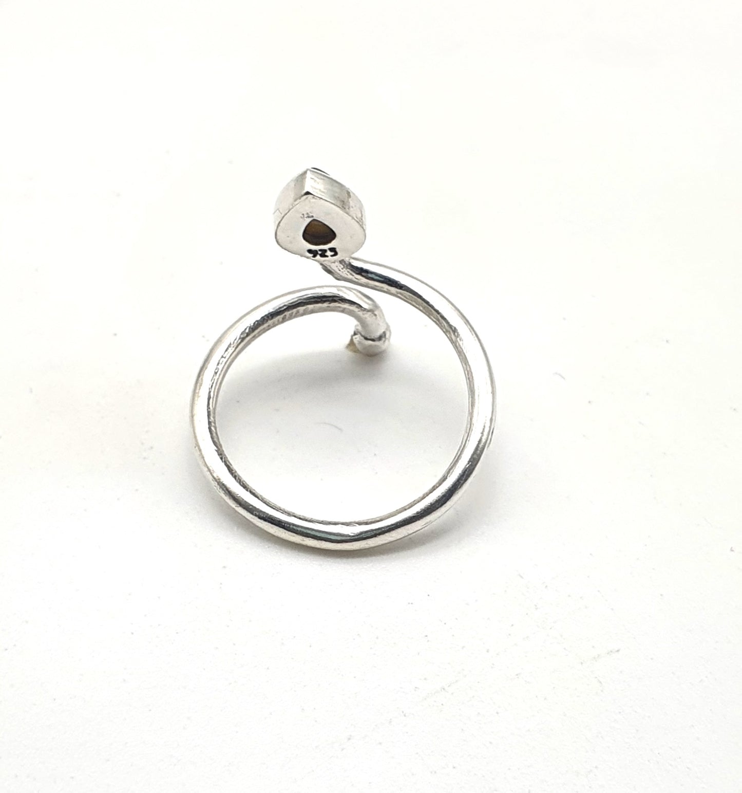 Anillo de Plata ajustable con ojo de tigre