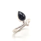 Anillo de Plata ajustable con ónix negro