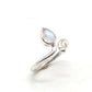 Anillo de Plata ajustable con piedra luna