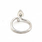 Anillo de Plata ajustable con piedra luna