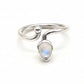 Anillo de Plata ajustable con piedra luna