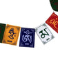 Banderas tibetanas mantra OM MANI PADME HUM
