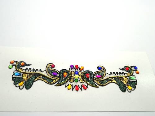 Tatuajes decorativos adhesivos color verde