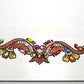 Tatuajes adhesivos de India color naranja y dorado