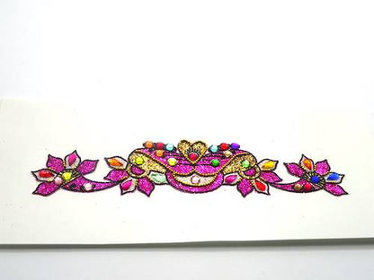 Tatuajes decorativos adhesivos color fucsia