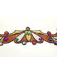 Tatuajes adhesivos de India color naranja y dorado
