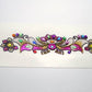 Tatuajes decorativos adhesivos color fucsia