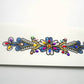 Tatuajes decorativos adhesivos color azul