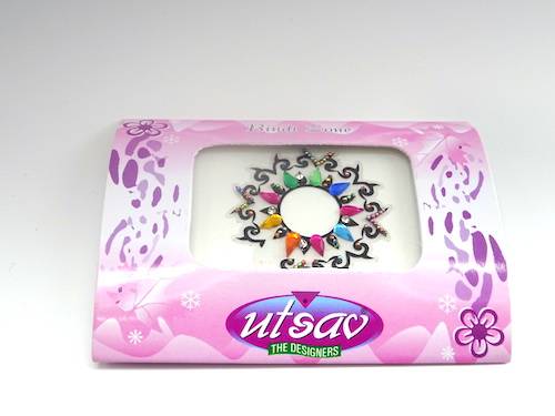Bindis de la india de ombligo multicolor