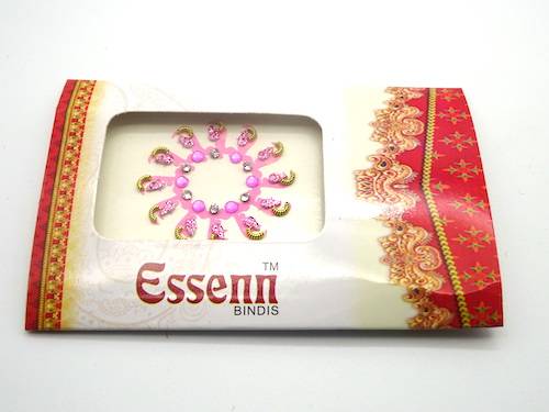 Bindis de la india de ombligo color rosa